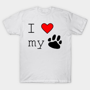 I love my dog T-Shirt